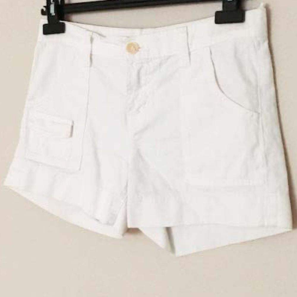 J BRAND White Cadet Cotton Shorts